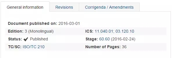 标准 | ISO 13485:2016新标准3月1日正式发布